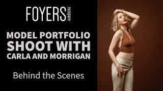 Bts Model Portfolio Photoshoot With Carla And Morrigan Studio Portrait Session