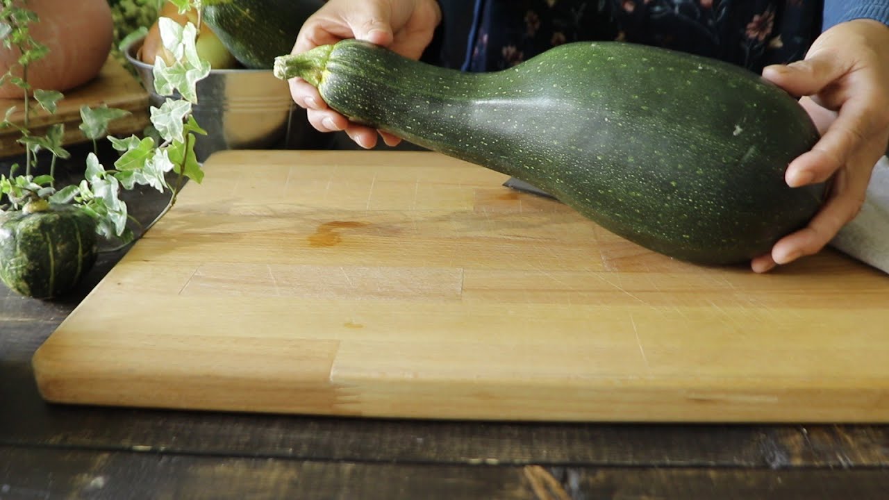 How To Cook GIANT Zucchini Indian Style / Stir Fry