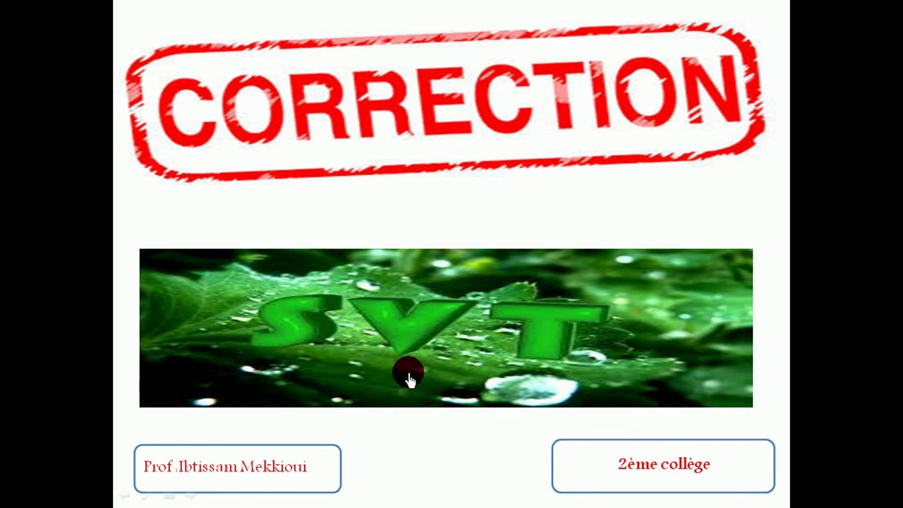 correction - YouTube