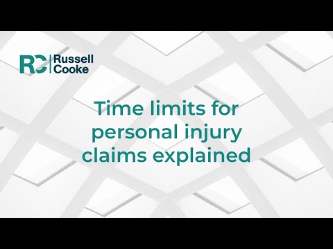 Personal injury time limits for claims (limitation periods) explained