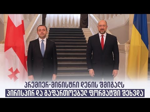 პრემიერ-მინისტრი დენის შმიგალს პირისპირ და გაფართოებულ ფორმატში შეხვდა