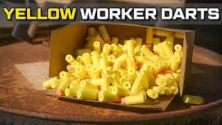 Yellow Worker High End Nerf Darts Tested!
