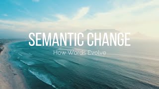 Semantic Change - The Evolution of Words