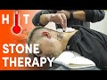 Hot stone therapy for absolute pleasure asmr head massage