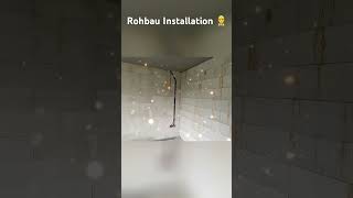 Rohbau Installation 👷♂️ #moderneswohnen #elektriker #handwerk #electrician #day #home #education