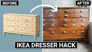 *EXTREME transformation* IKEA Tarva dresser into apothecary cabinet ✨