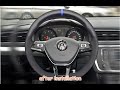 MEWANT --- for VW Golf 7 e-Golf Jetta Arteon Atlas Tiguan Car Steering Wheel Cover Installation