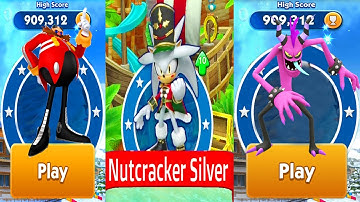 Sonic Dash - Nutcracker Silver New Character Unlocked Fully Upgraded - All 50 Characters Unlocked Ga