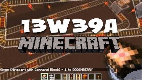 Minecraft snapshot 13w39a - Minecart command block and Red sand !!