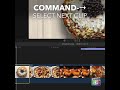 Final Cut Pro Shortcut | Command-Right Arrow | Select Next Clip