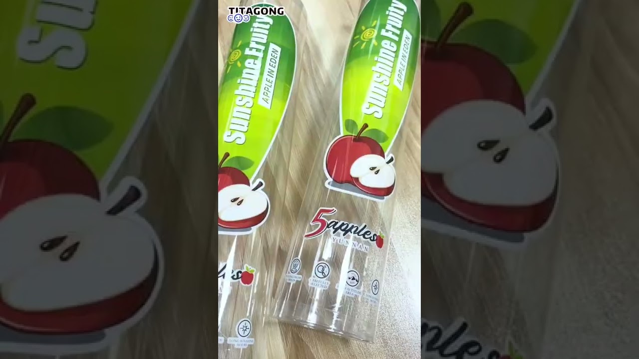 Apple plastic tube  PVC PET tube #plastic cylinder #packaging factory #customization packaging