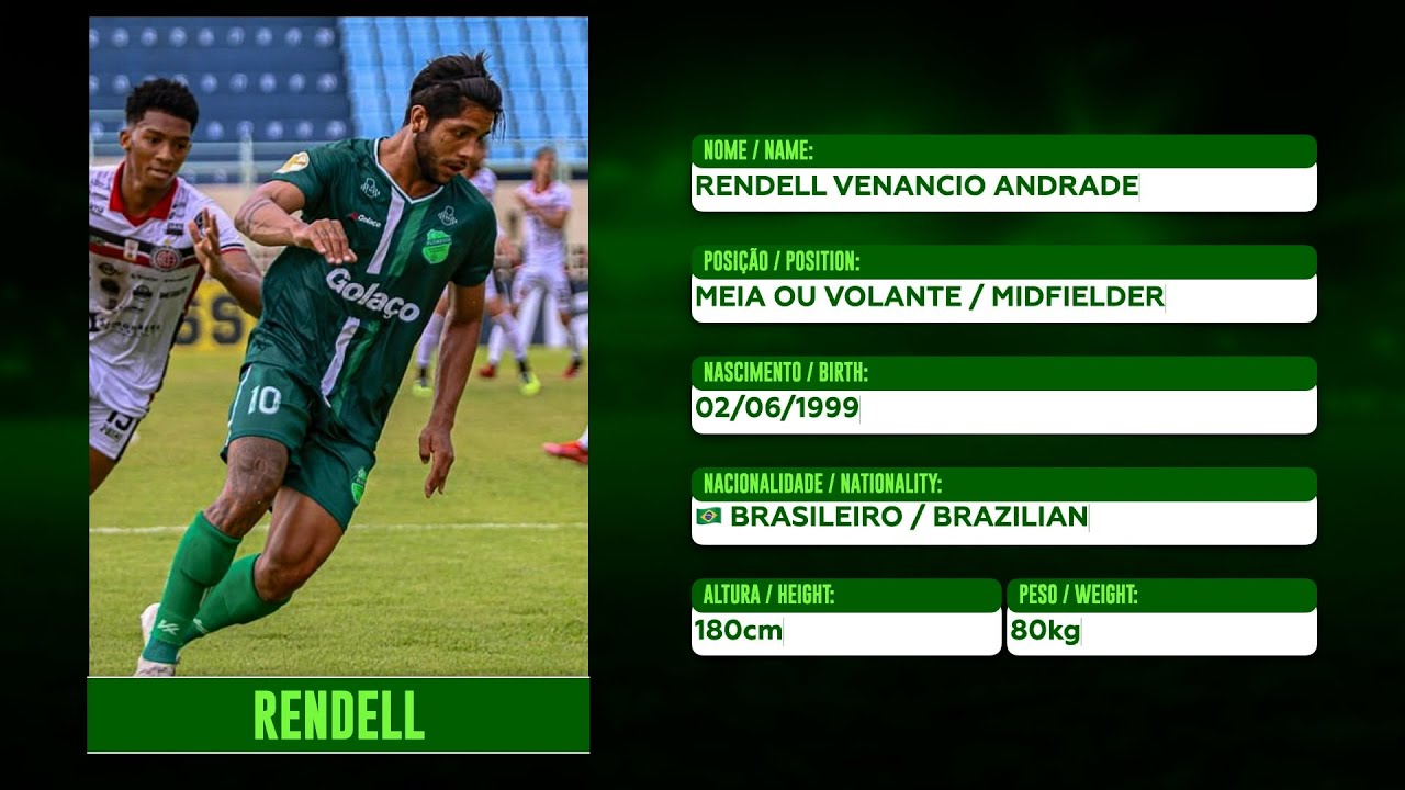 Rendell - Meia/Volante - Melhores Momentos - Floresta 2022 - YouTube
