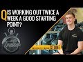 Is Working Out Twice a Week a Good Starting Point?  | Ask A Trainer | LA Fitness image