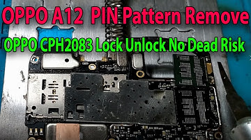 Oppo A12 CPH2083 Pin Pattern Lock Reset UFI Box Without isp pinout