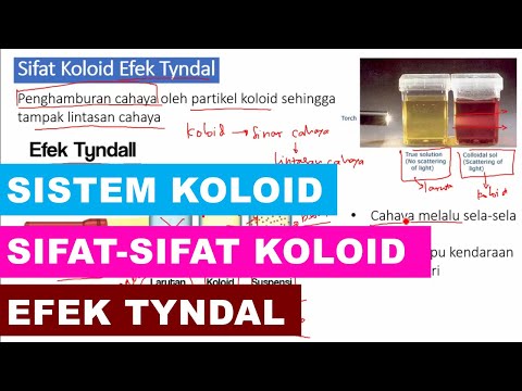 Sifat Sifat Koloid Efek Tyndal | Sistem Koloid Kimia SMA Kelas 11