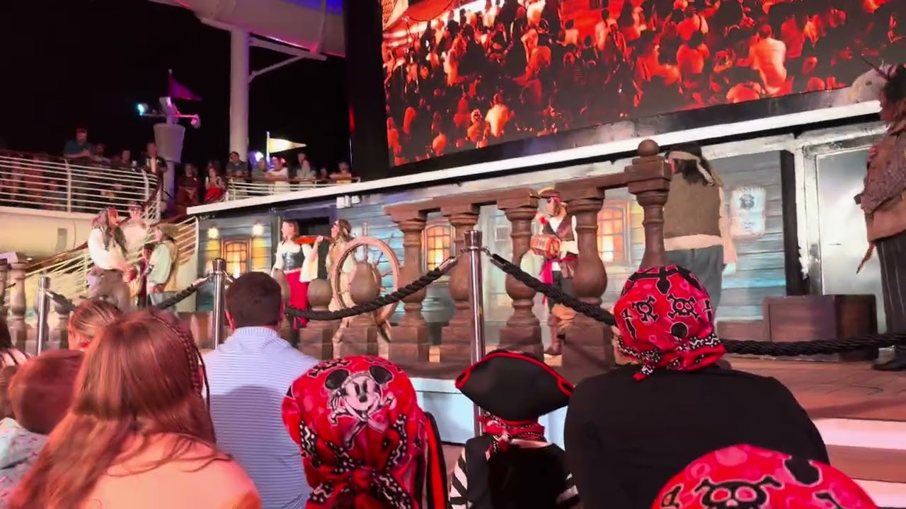 Disney’s Fantasy Cruise’s Pirate night Celebration 