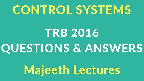 TRB 2016 Q&A : CONTROL SYSTEMS