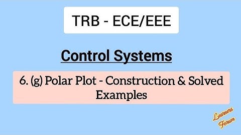 Polar Plot | Construction | TRB | Control System