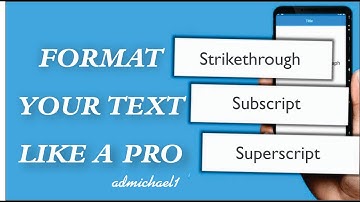 Format your Text like a Pro