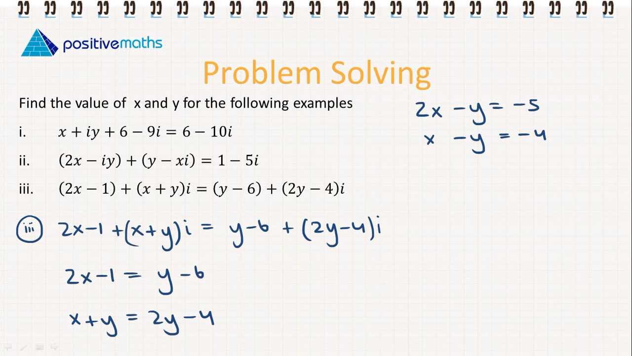 3 1 l Complex Numbers 7 Equality Of Complex Numbers YouTube