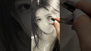Perfect drawing cannot be without light! #drawing #charcoaldrawing #portraitdrawing #charcoalshading