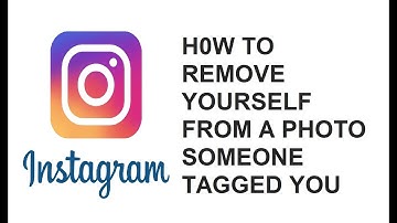 How to  remove yourself from a photo someone tagged you  in