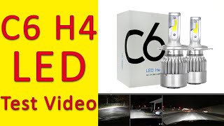 C6 H4 LED Headlight Test