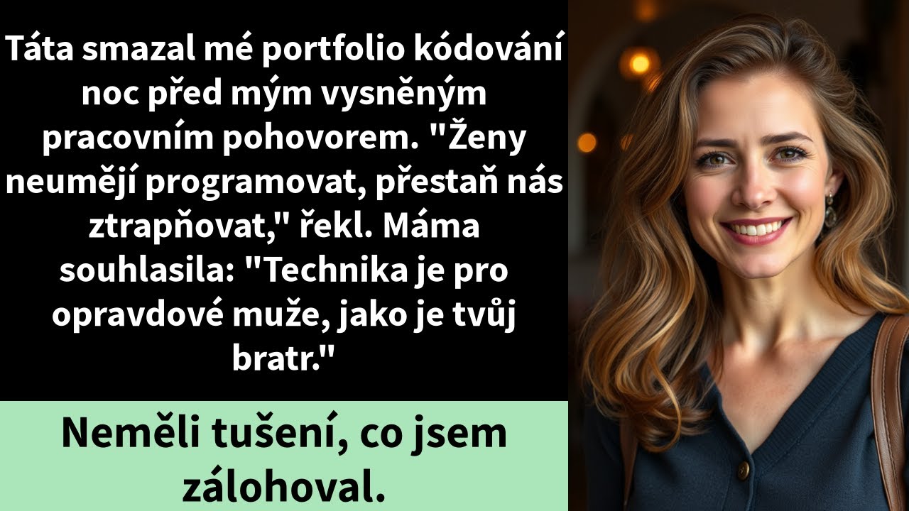 Táta smazal mé portfolio kódování noc před mým vysněným pracovním pohovorem.