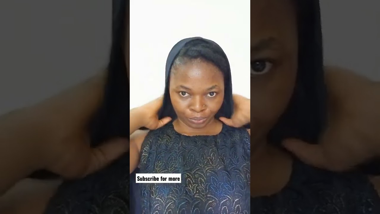 Natural Hair hack for Spring. #spring #naturalhair #headwrap #short