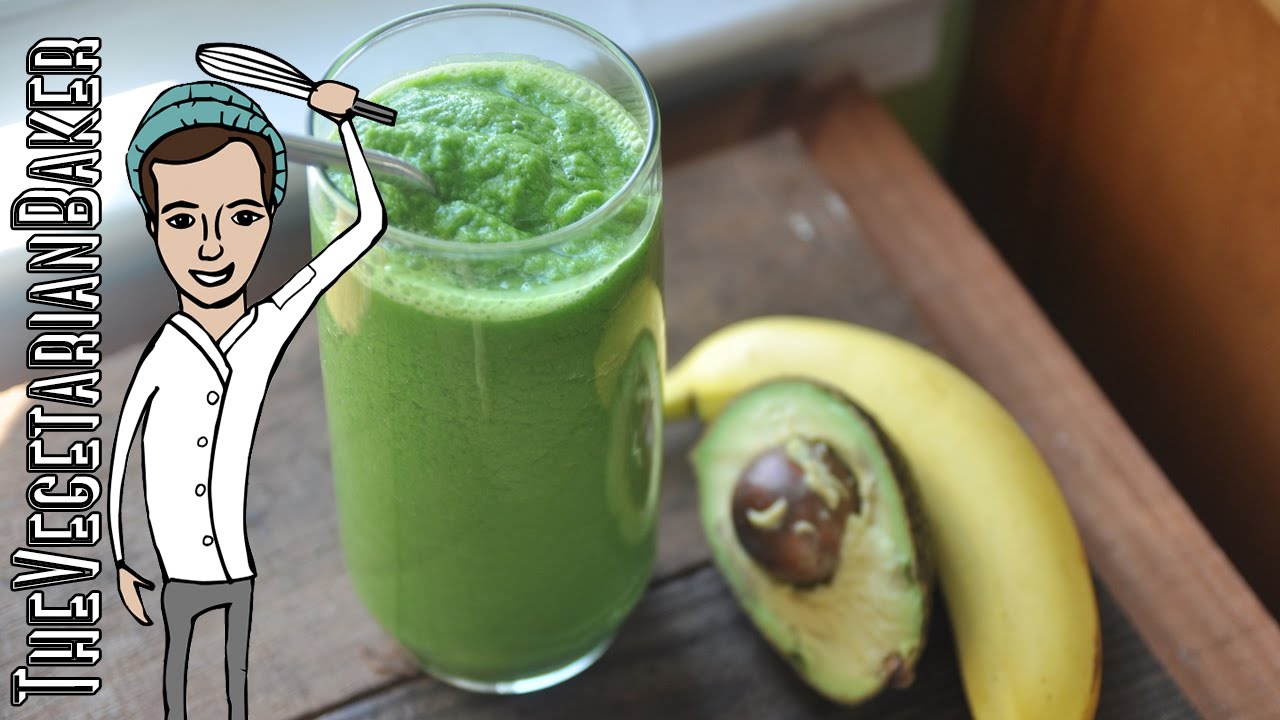 How To Make a Avocado Banana Smoothie | The Vegetarian Baker