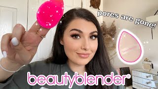 MY PORES DISAPPEARED?! | Beauty Blender Power Pocket Puff First Impressions