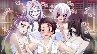 Tanjiro's hot spring trouble that is popular with demons