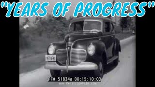 1941 CHRYSLER PLYMOUTH AUTOMOBILE COMPANY CAR DESIGN PROMOTIONAL FILM  