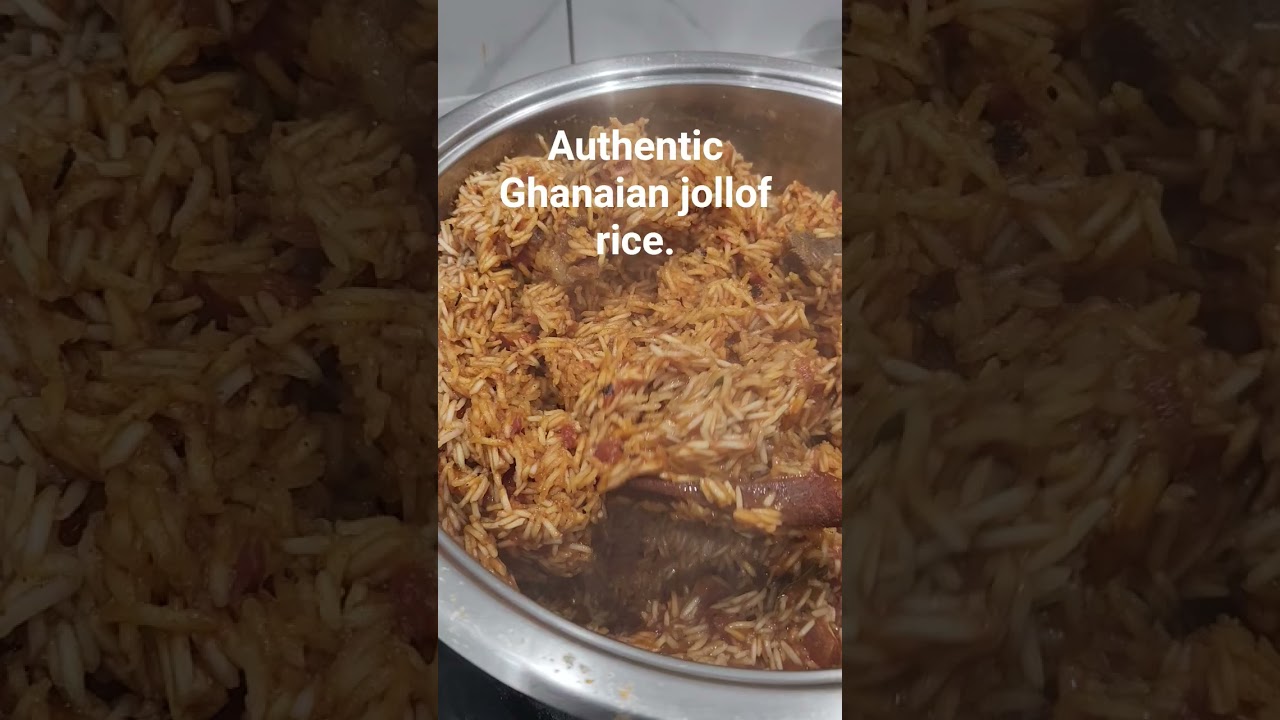 Authentic Ghanaian jollof rice. #viralreelsシ #food #viralshort #cooking #recipe