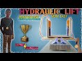 Easy science fair project || Hydraulic lift || in telugu || THANAY THUNDERS
