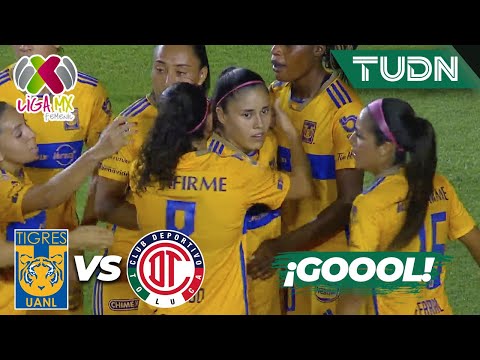 ¡GOOL DE OVALLE! Aparece la maga | Tigres 1-0 Toluca | AP2023 Liga Mx Femenil J6 | TUDN