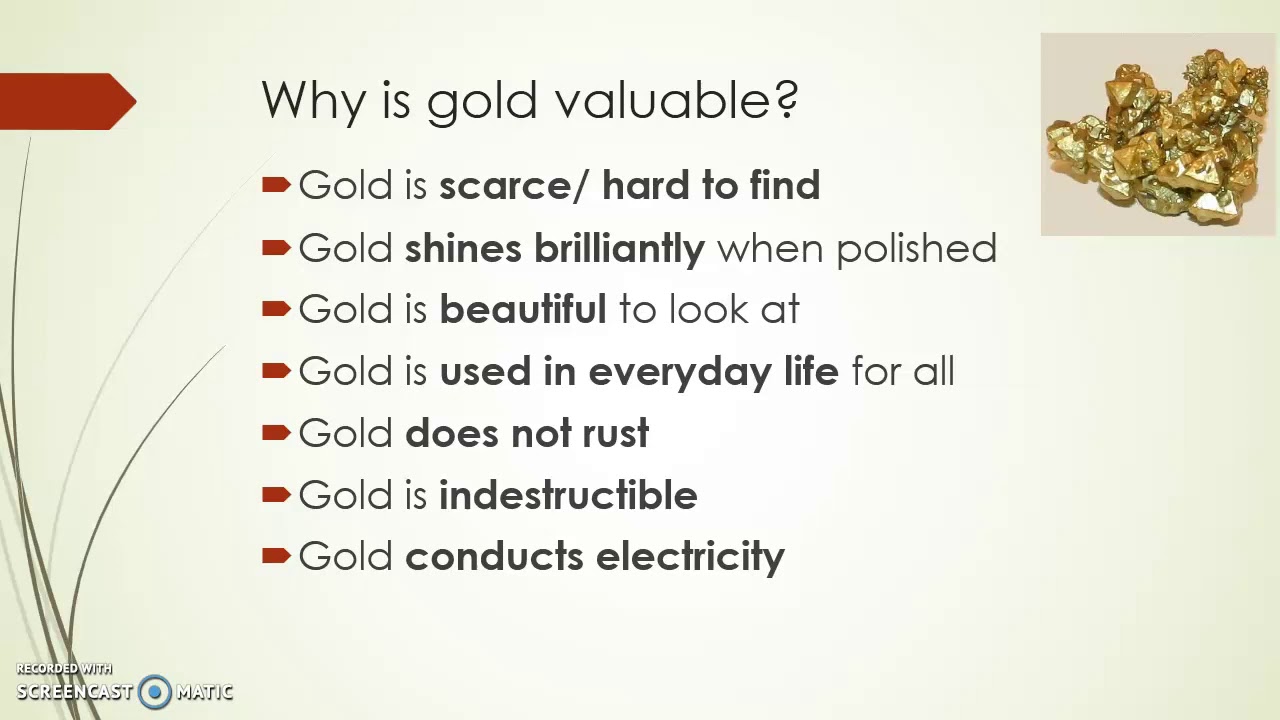 Gr 8 The Mineral Revolution Why is gold valuable? YouTube