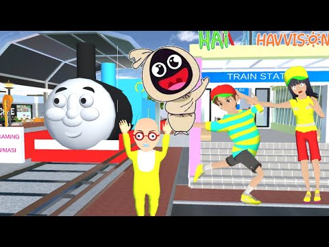 Yuta Mio Ketemu Pocong Tuyul Ke Stasiun Kereta Api Thoma5 🤣😱| Sakura School Simulator | Havvison