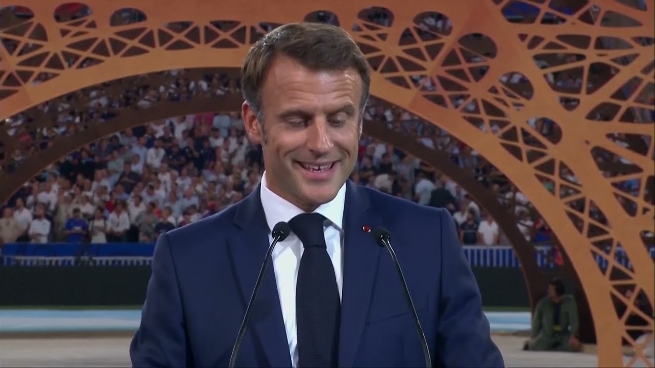 French President Macron officially opens Rugby World Cup