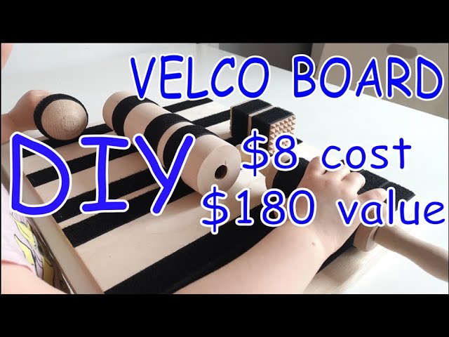 KIDS - velcro board, hand therapy, sensory integration DIY