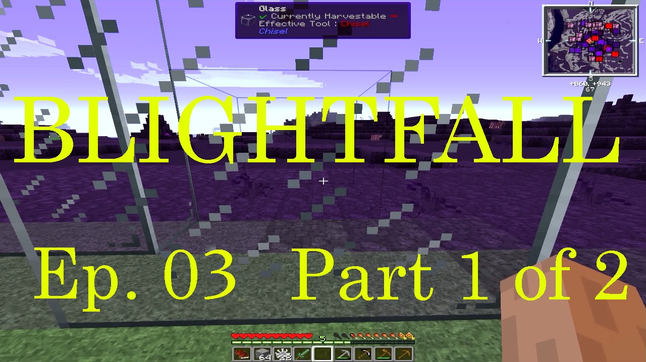 Blightfall MC Episode 3 part 1 of 2 "Co-Op time! Leaving the safezone ...
