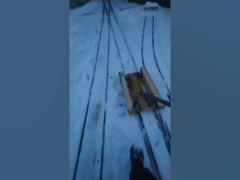 Деревянная вагонетка на моей жд - YouTube