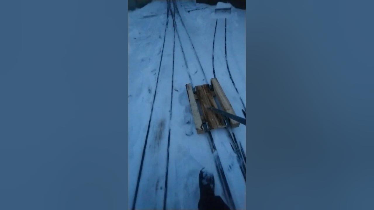 Деревянная вагонетка на моей жд - YouTube