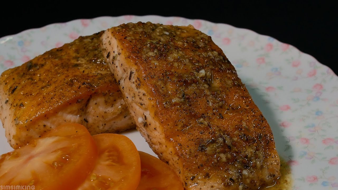 겨자소스 연어스테이크 Mustard Sauce Salmon Steak YouTube