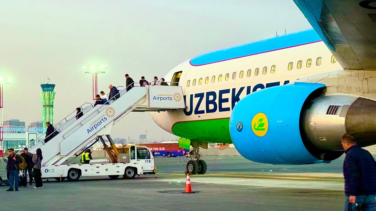 Обзор полета на Boeing 767 Uzbekistan Airways из Москвы (DME) в Ташкент, эконом-класс. Рейс HY604.