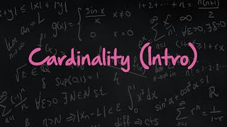 Cardinality (Intro)