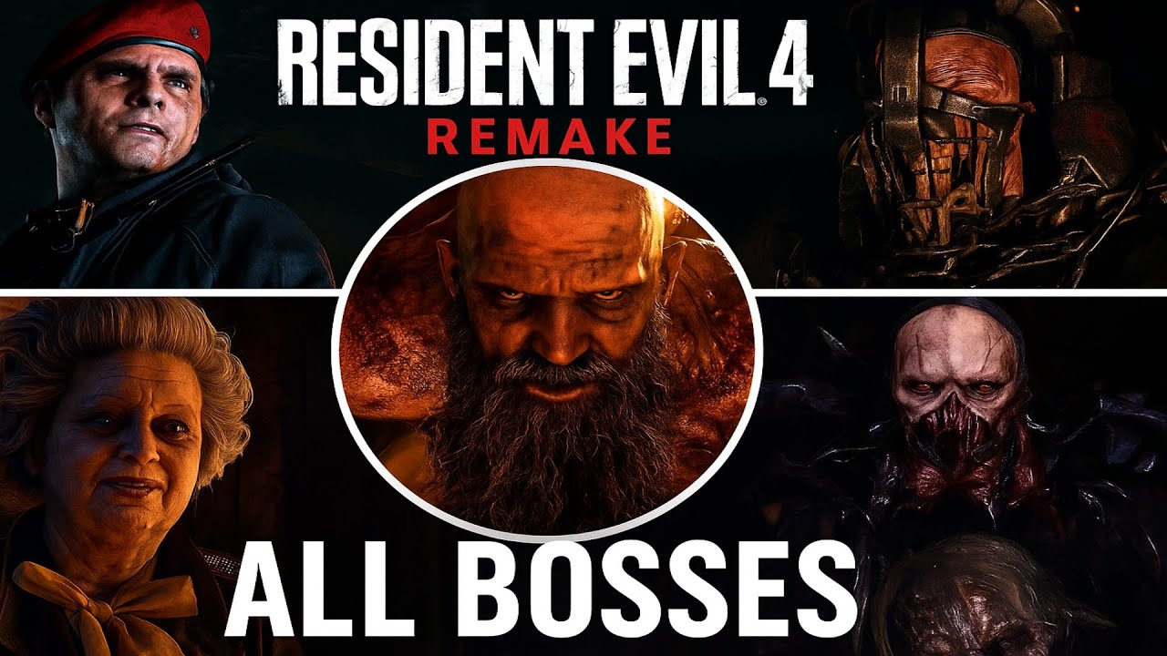 All Resident Evil 4 Remake Bosses – Final Showdown in 4K! - YouTube