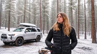 27°F Solo Car Camping | Freezing Temps in My 4Runner
