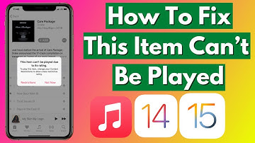 Fix This Item Can’t Be Played Due To its Ratings on Apple Music | Can