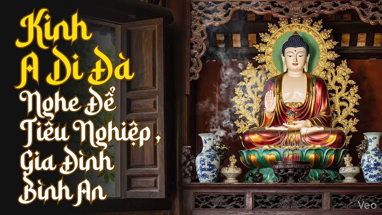 Nhạc Niệm Phật Kinh A Di Đà Thanh Tịnh - Tụng Chậm Sâu Lắng Giúp Ngủ Ngon & Tịnh Tâm 🙏🪷